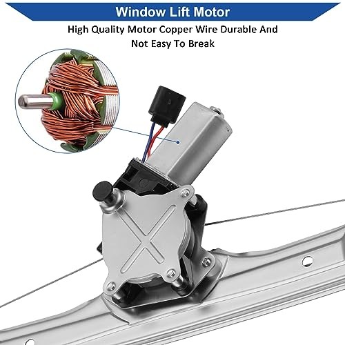 751-649 Window Regulator with Motor Assembly Front Right Passenger Side