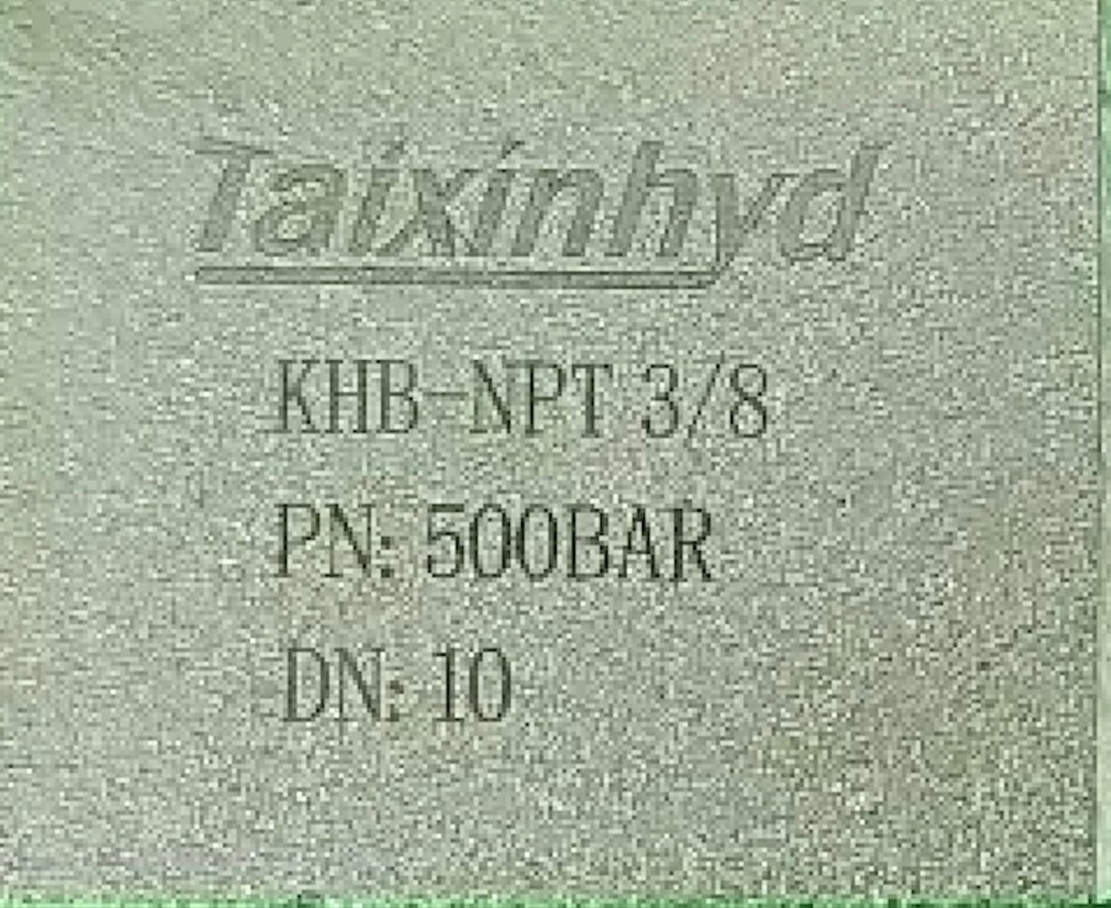 - KHB-NPT 3/8 PN 500 BAR DN: 10