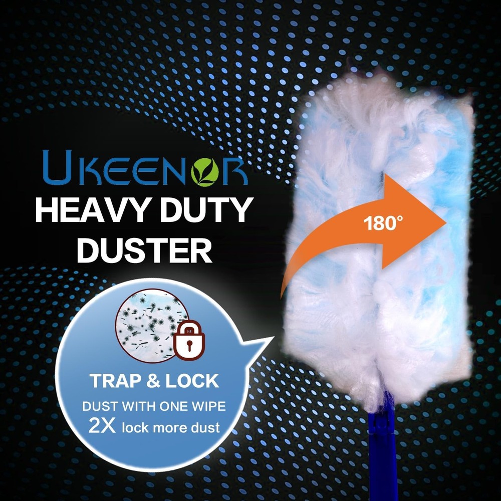 180° Dusters Multi Surface Duster Refills Kit Extender Handle (1 Long Handl