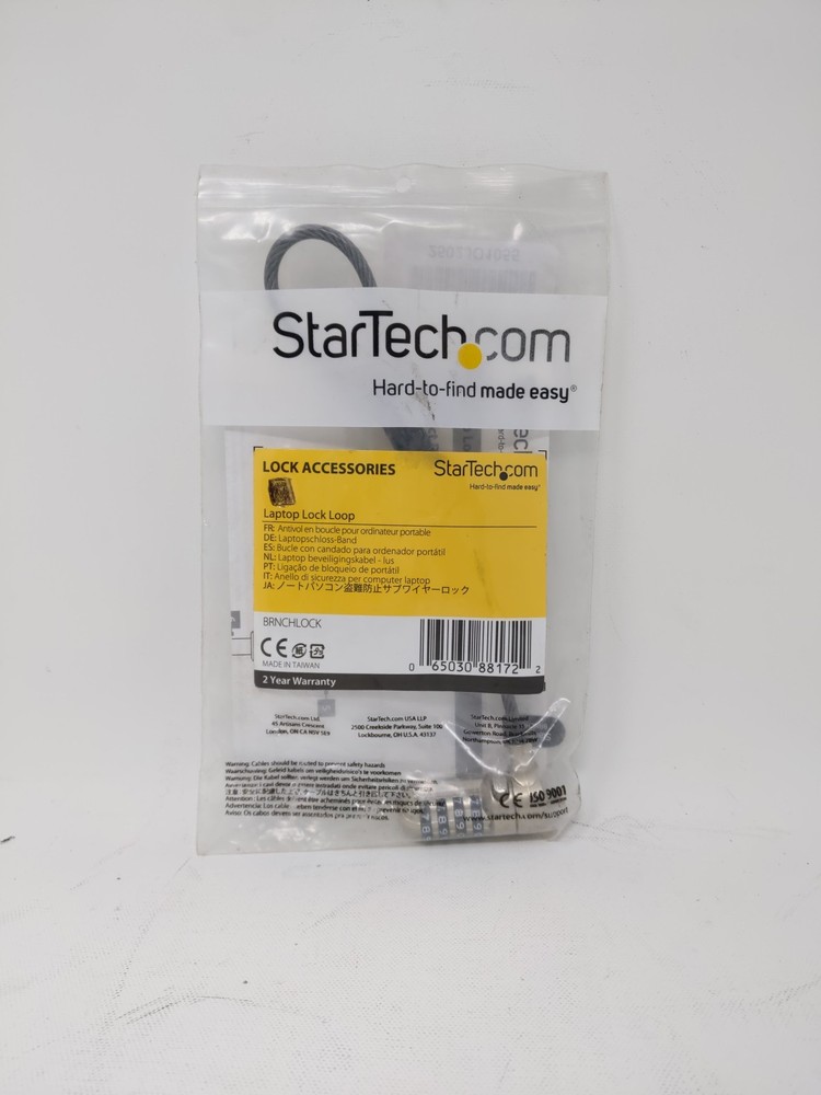 StarTech Universal Laptop Cable Lock Expansion Loop - Add a 6" 4-Digit
