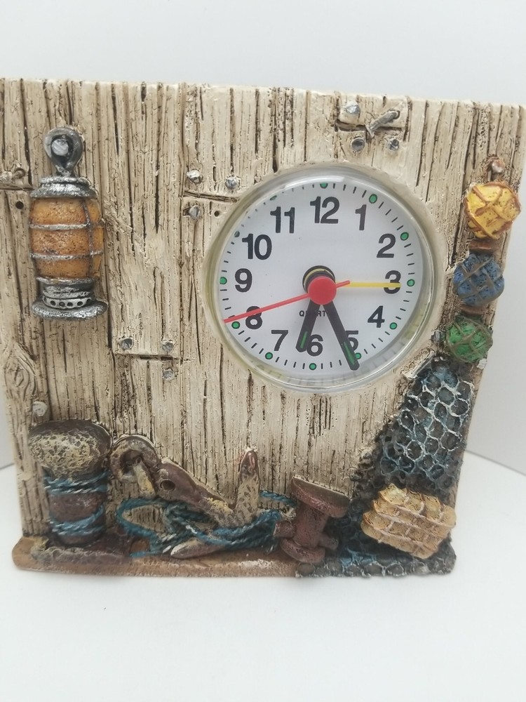Clock - Dock Side Collection Beachcombers Florida 1999. 4x5"