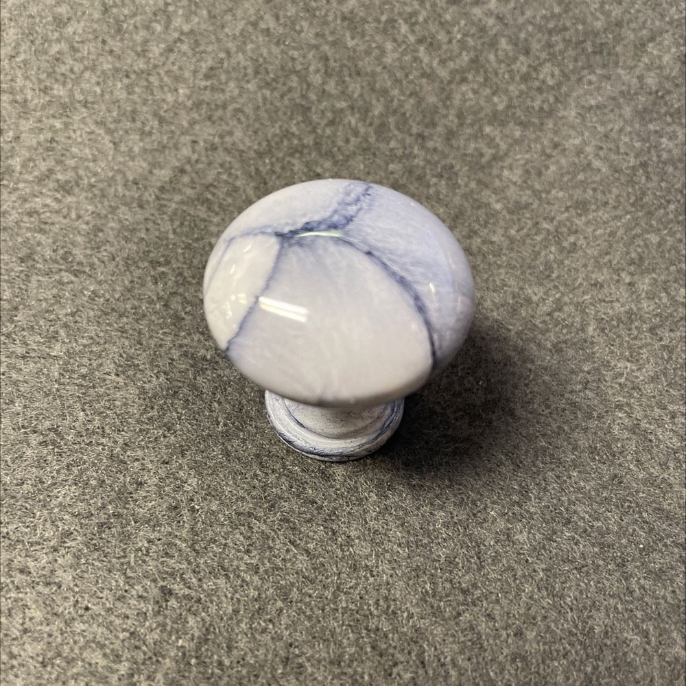 1-3/16" Marbleized Round Knob Gray