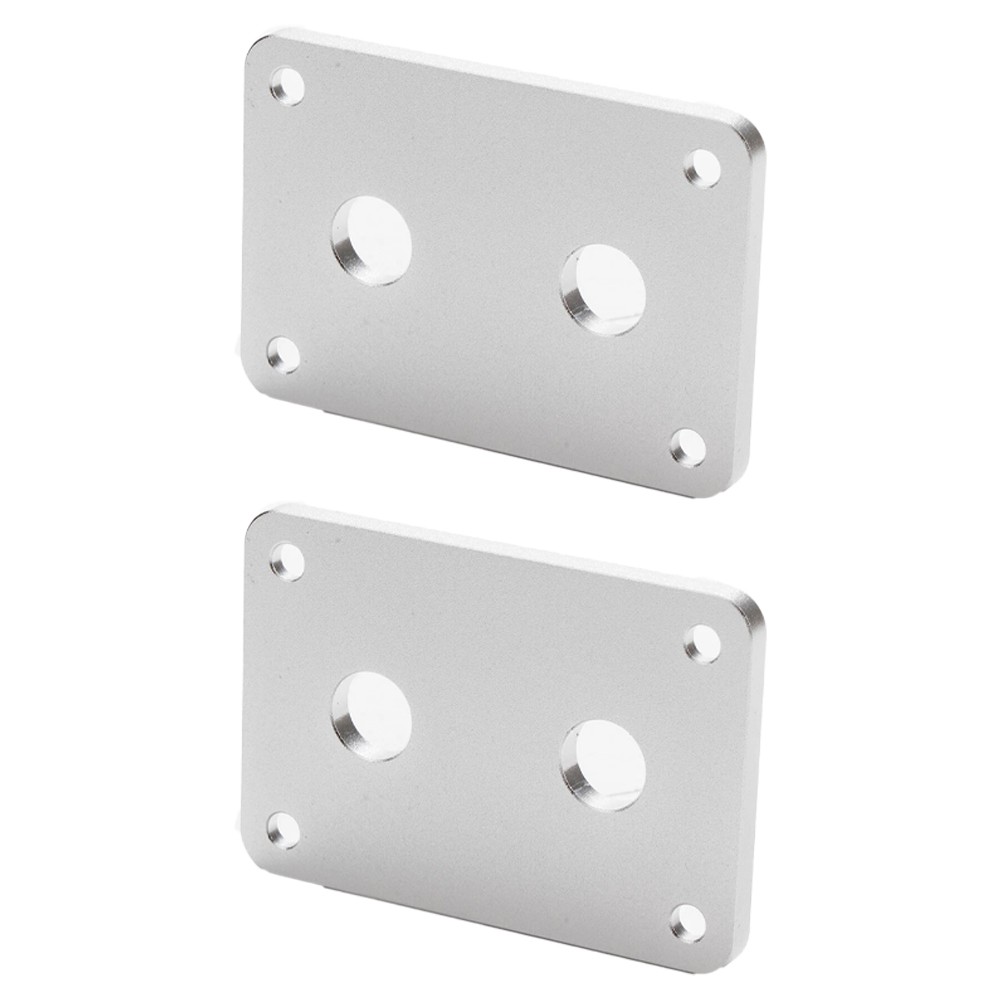 2PC Aluminum Banana Jack Socket Plate Binding Post Speaker Panel Terminal Box US