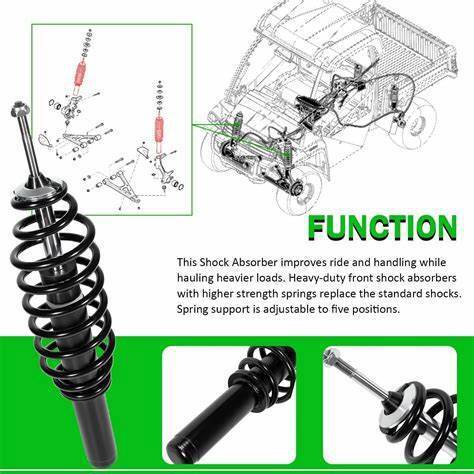 AM135372 Front Left & Right Shock Absorber Set for John Deere Gator UTV 2pc