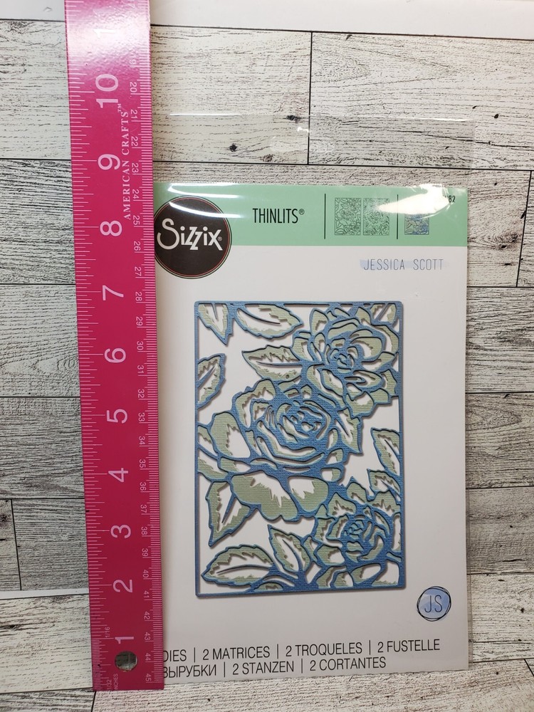 SI1 Sizzix Thinlits Die Set 2PK - Floral Lattice by Jessica Scott 665082
