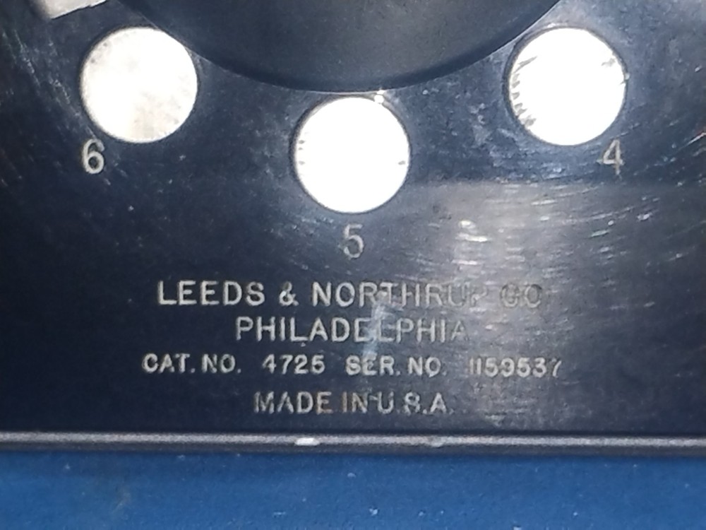 Leeds & Northrup Wheatstone Bridge model 4725 nice!!!