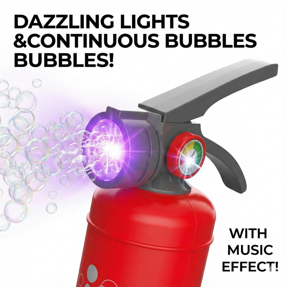 Fire Extinguisher Bubble Machine Toy for Kids