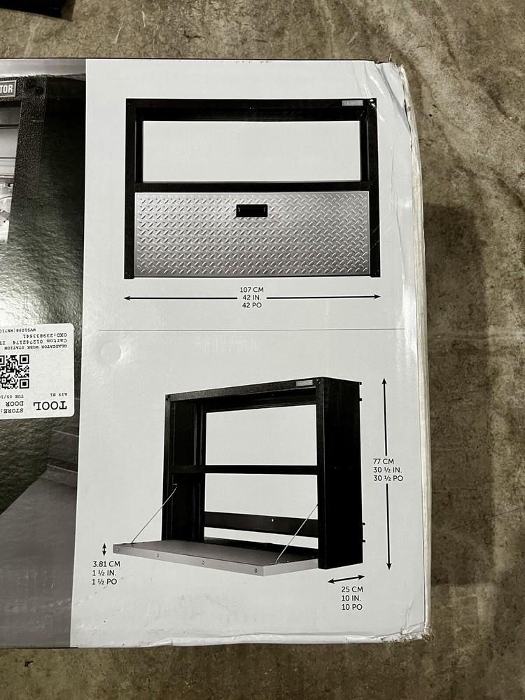 Gladiator Foldaway Workstation 107cm/42in