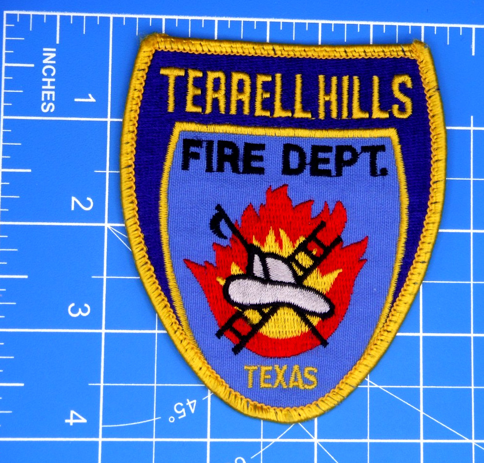 Terrell Hills Texas Fire Dept patch-Bin A