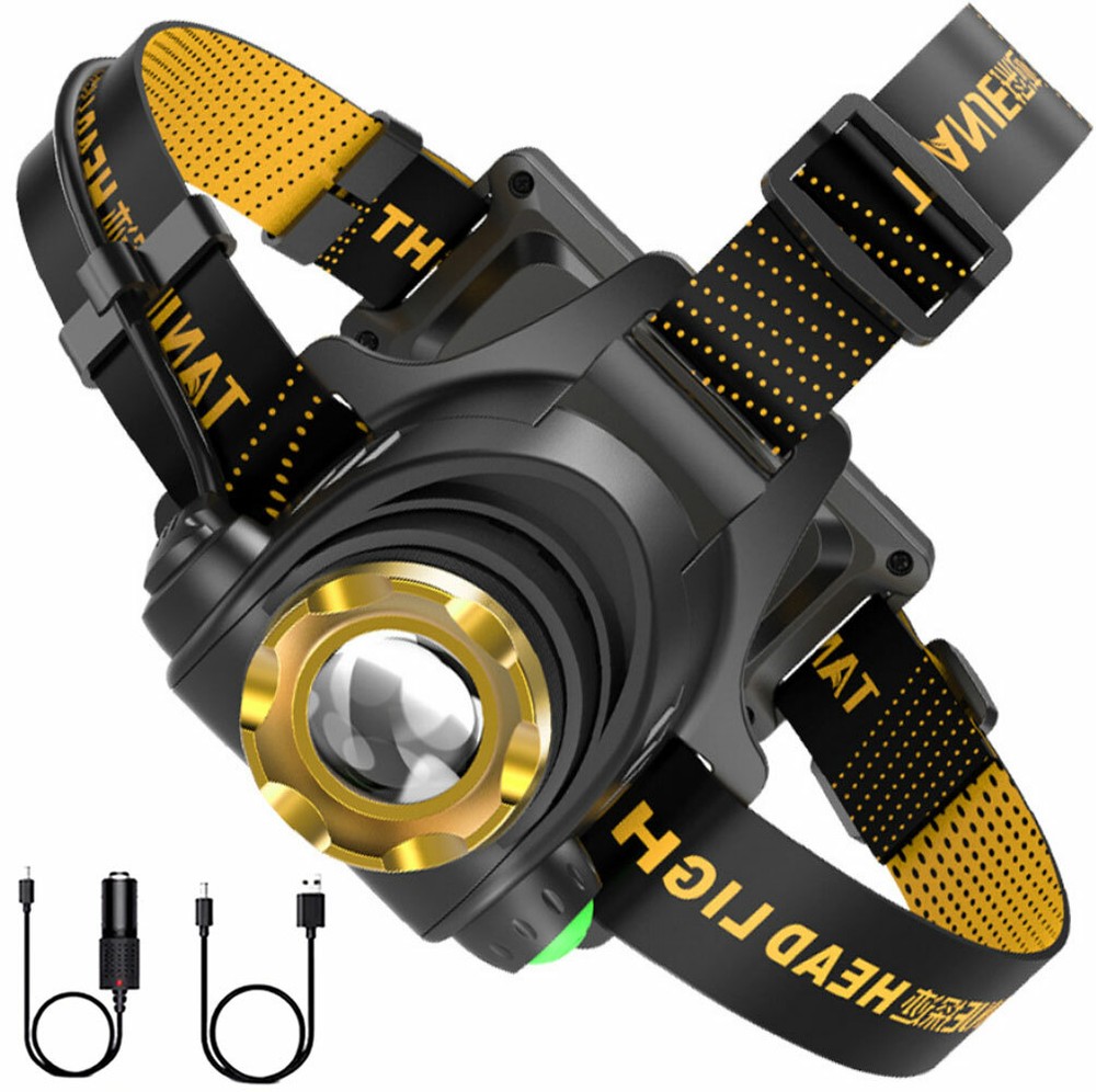 3 x Super Bright LED Headlight Headlamp Head Torch Flashlight 3 Modes Light