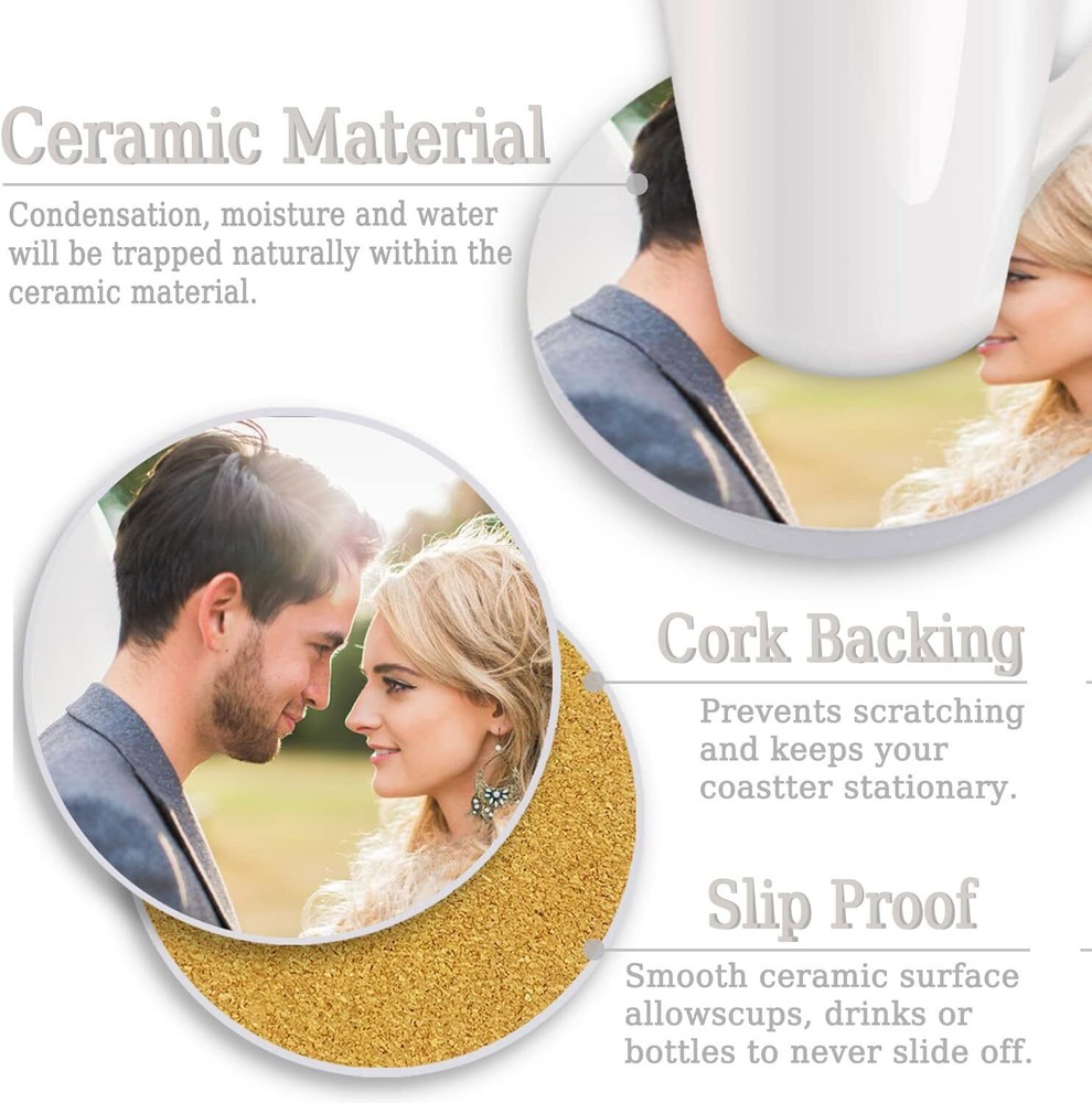 Beverage Coaster Custom Fashion Personalized Exquisite Ceramic Coasters
