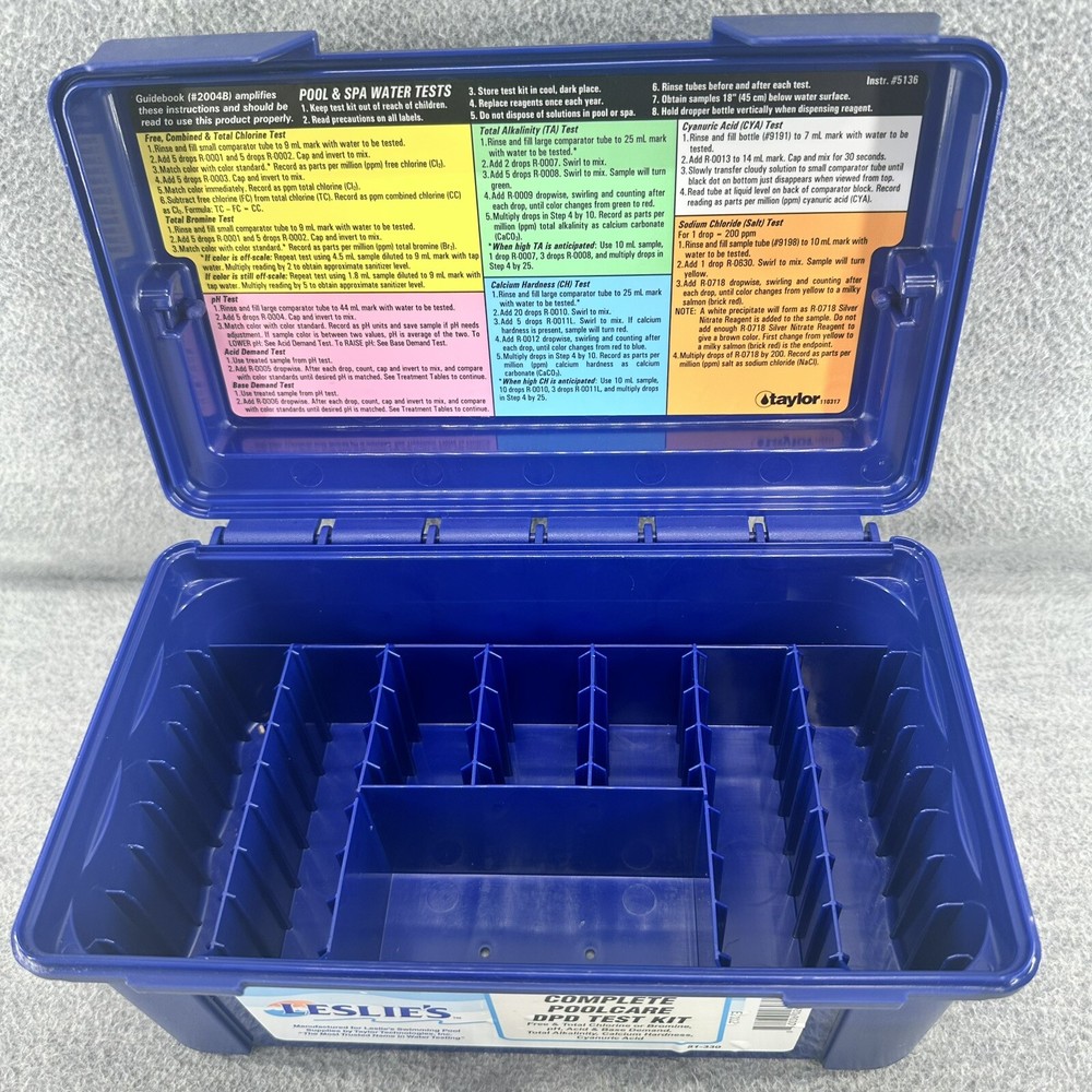 LESLIE'S / TAYLOR - Complete DPD Poolcare Test Kit E2012 (C)