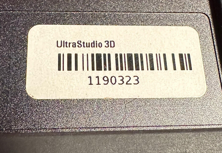 Blackmagic Design UltraStudio 3D No Adapter or Breakout Cable