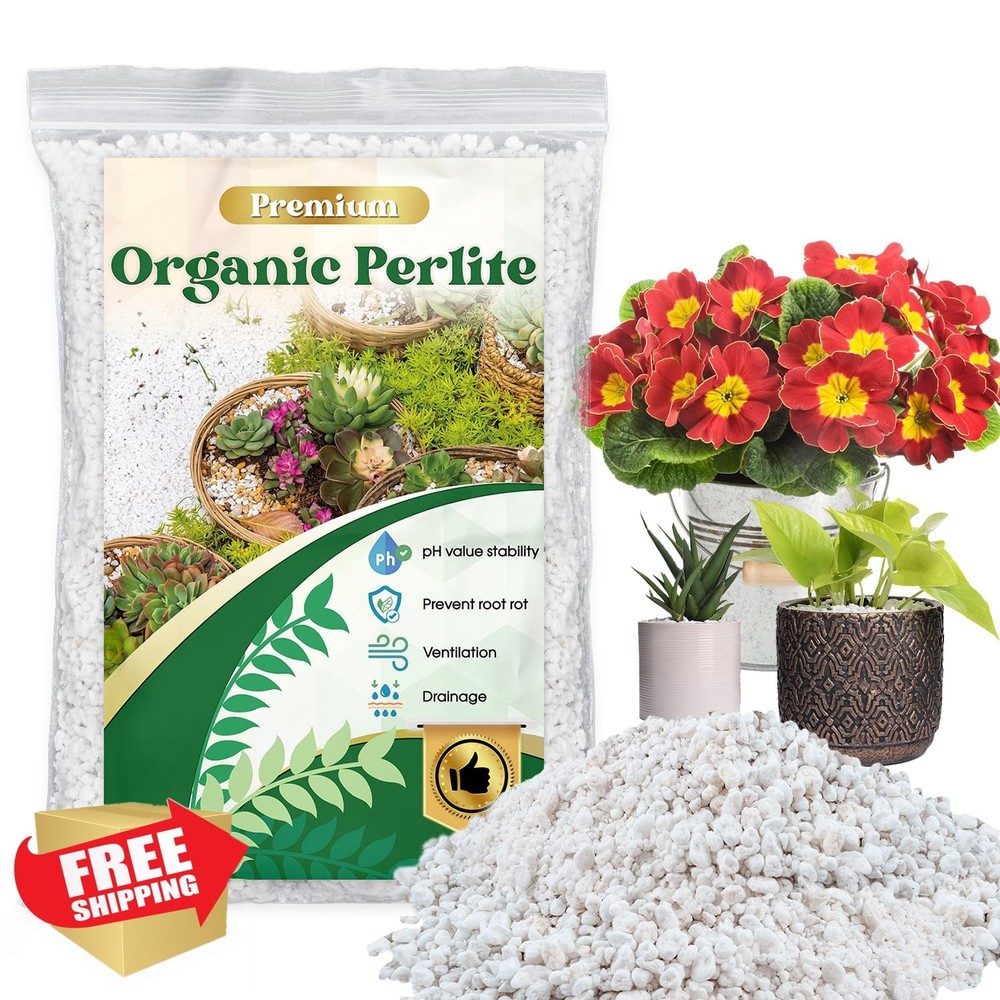 Organic Perlite 4 Quart Horticultural Potting Mix Soil Amendment