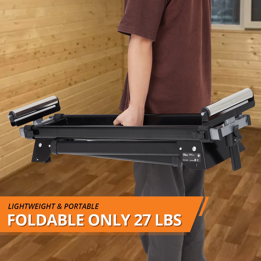 Foldable Compact Folding Miter Saw Stand with Quick Release Mounting Brackets US