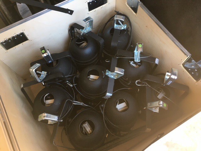 Used stage lighting system