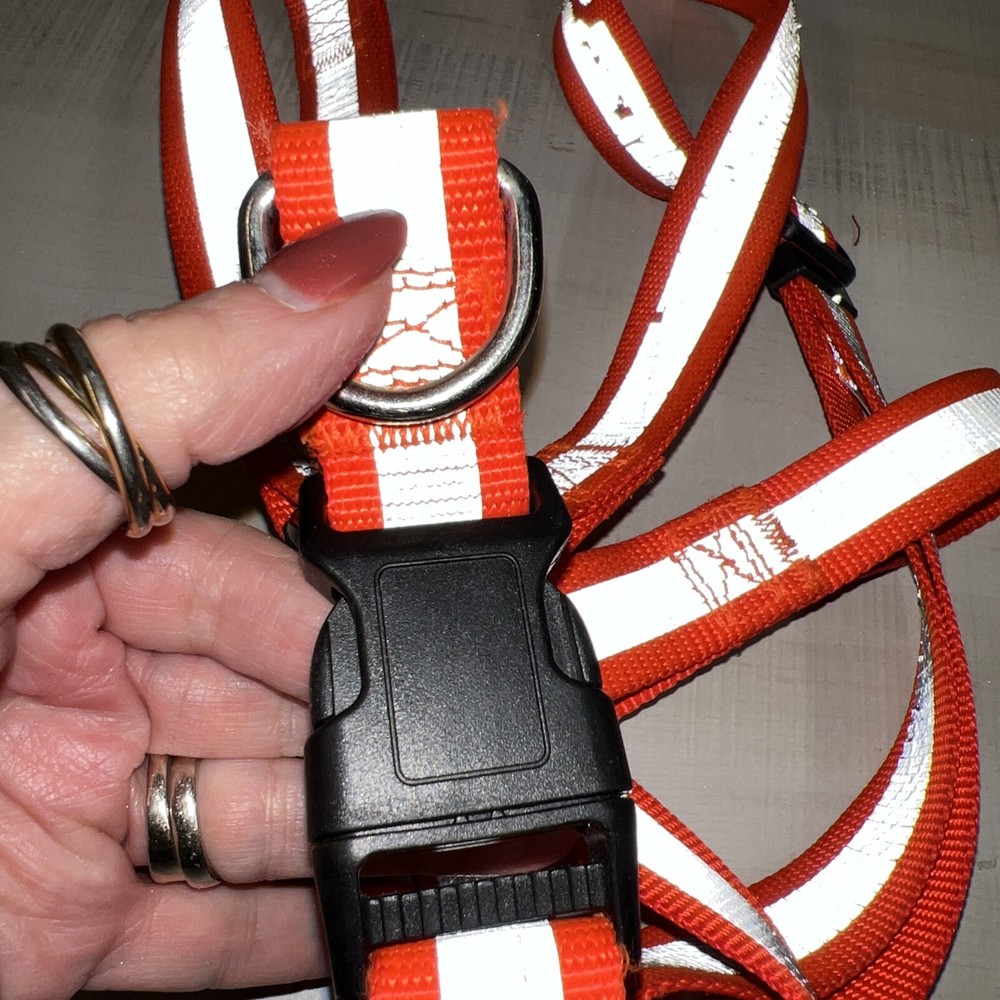 Dog Head Collar With Safety Strap Size Large Reflectors ￼