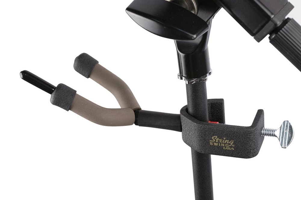 Violin Microphone Stand Holder with Bow Rest for Stage Performance Use