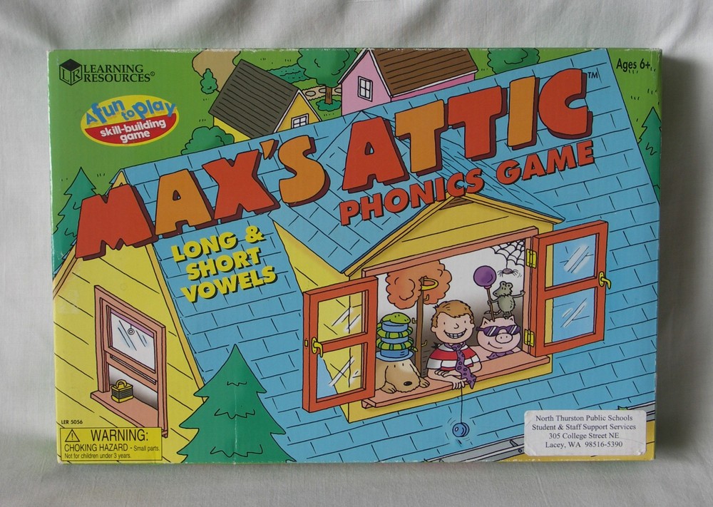 Max's Attic Phonics Game Long & Short Vowels Learning Resources Complete