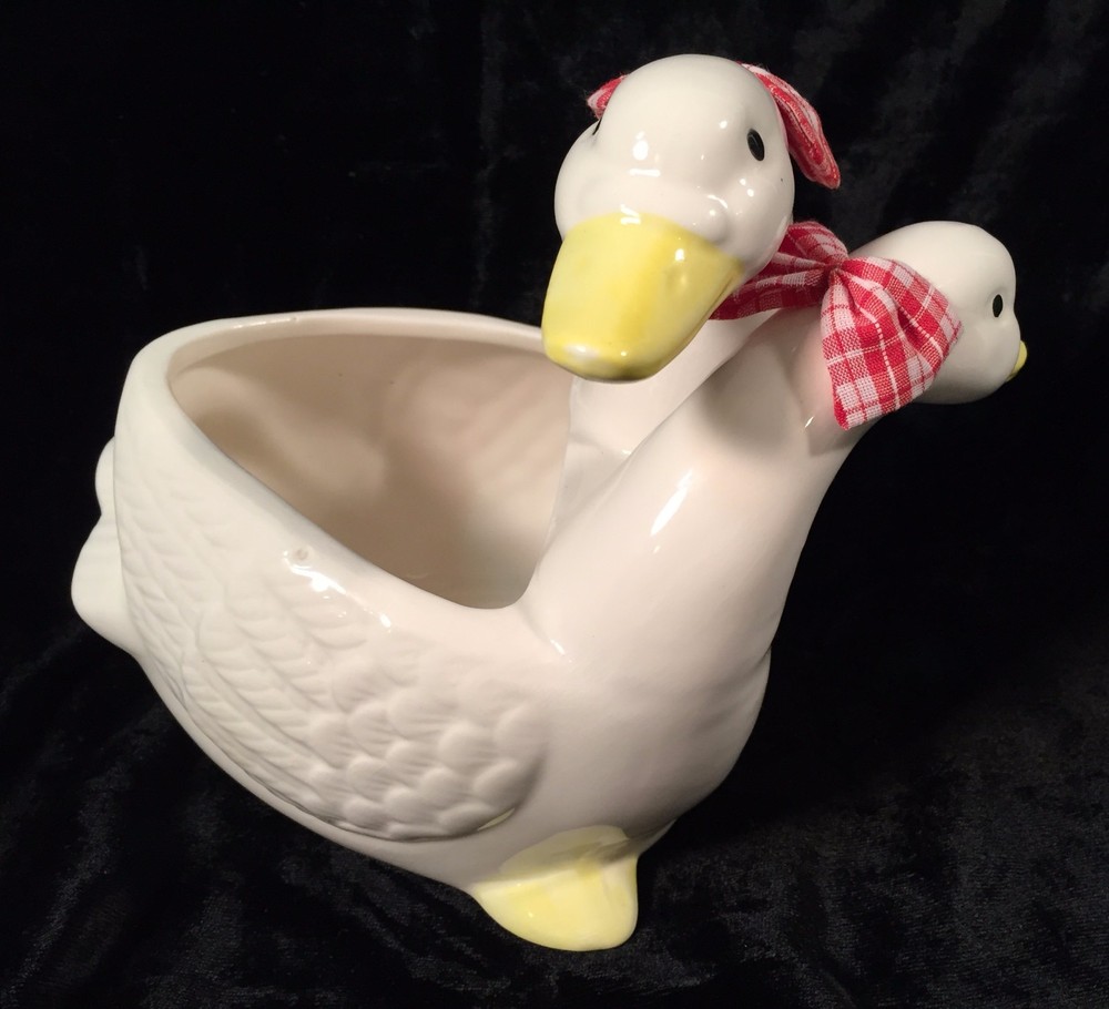 Liveables Ceramic Geese Planter