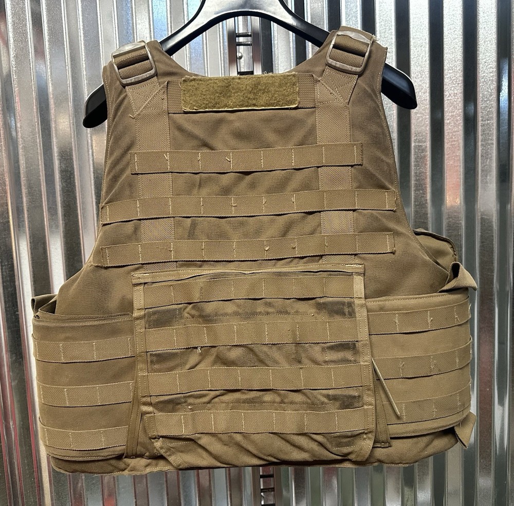 USMC MTV Modular Tactical Vest w/ Soft Inserts Medium Coyote