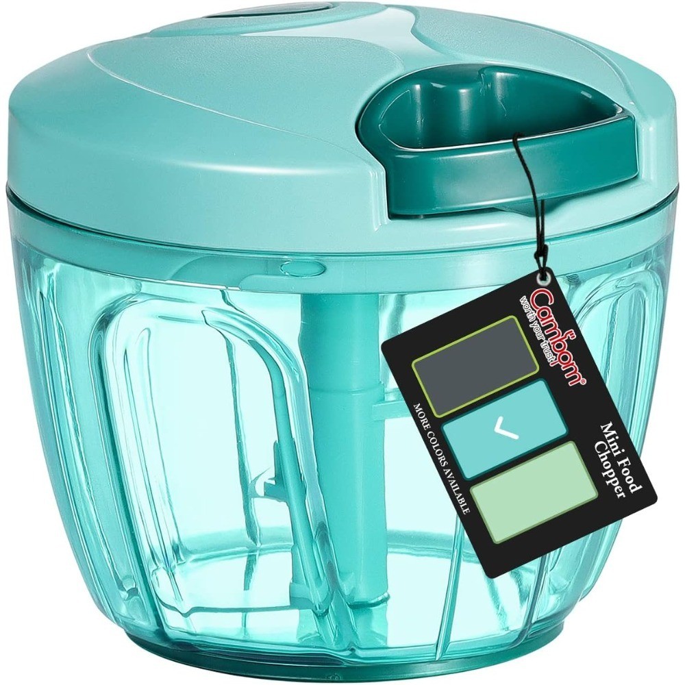 Manual Food Chopper Vegetable Cutter, 650ml Hand-Pulled String Chopper