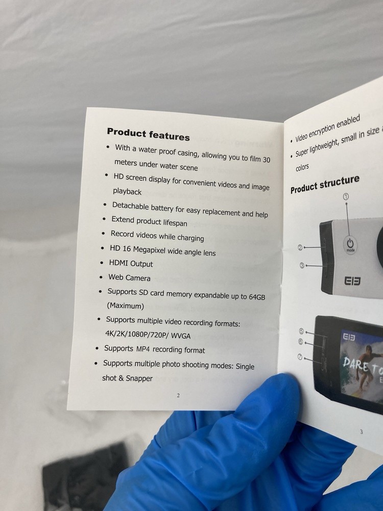 Explorer Action Camera 4k | 30M waterproof