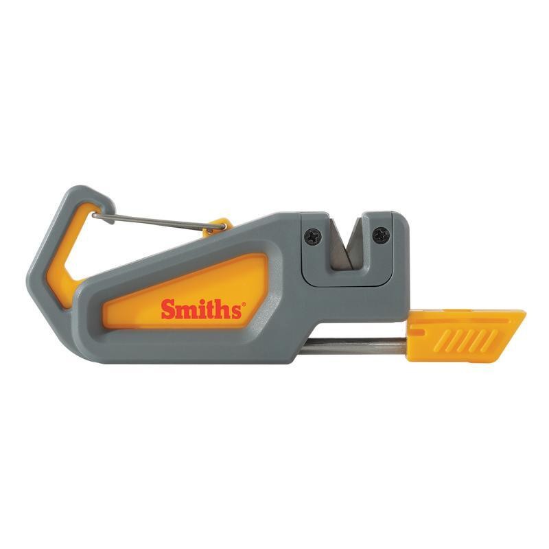 Compact Knife Sharpener Fire Starter Survival Multi-Tool W/ Whistle Carabiner US