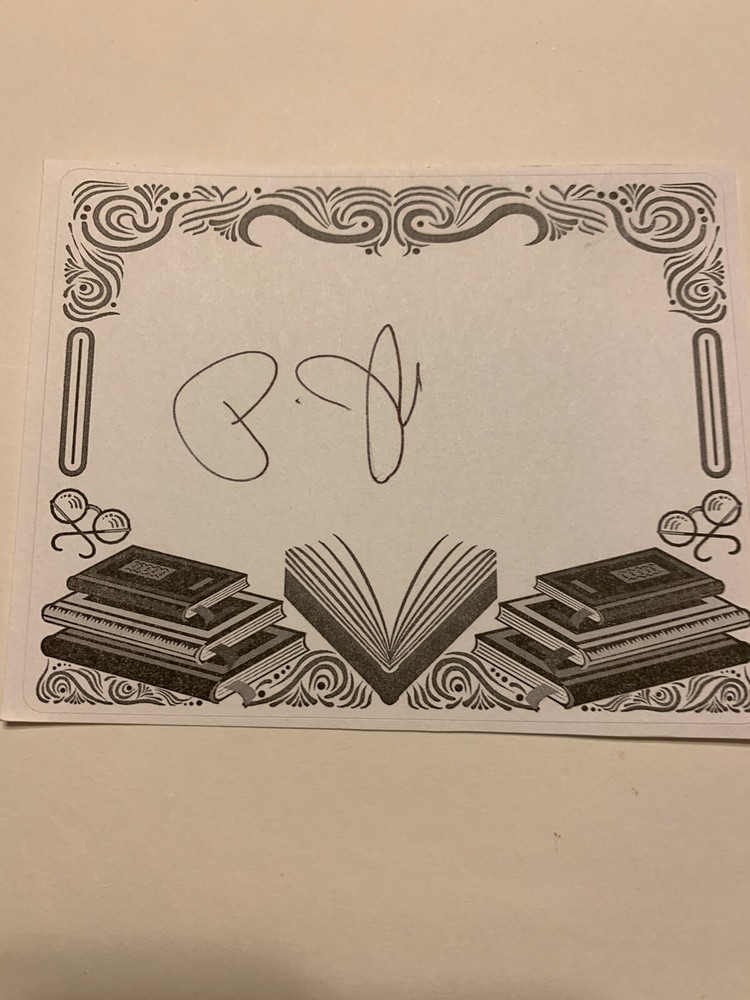Pam Jenoff Author Signed Bookplate Autographed New