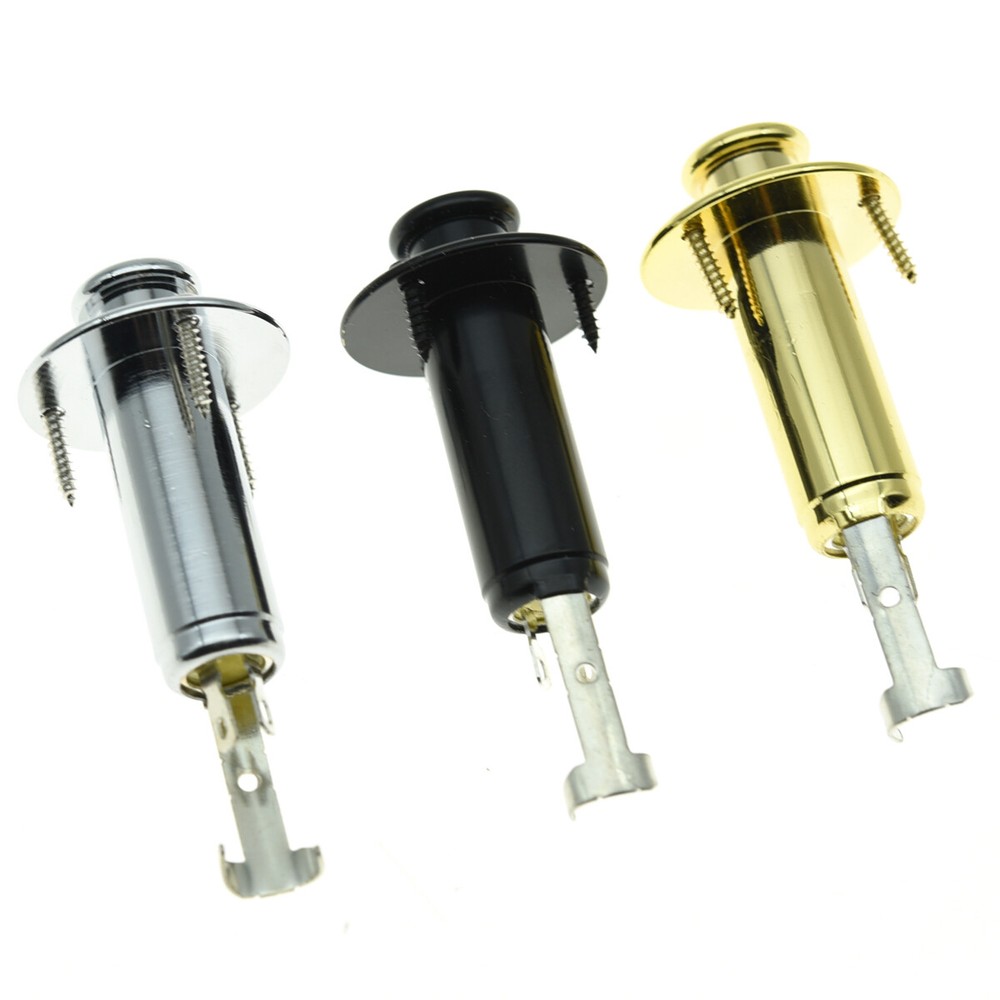 1/4" Acoustic Electric Guitar Mono Endpin Output Jack Strap Button Socket CR