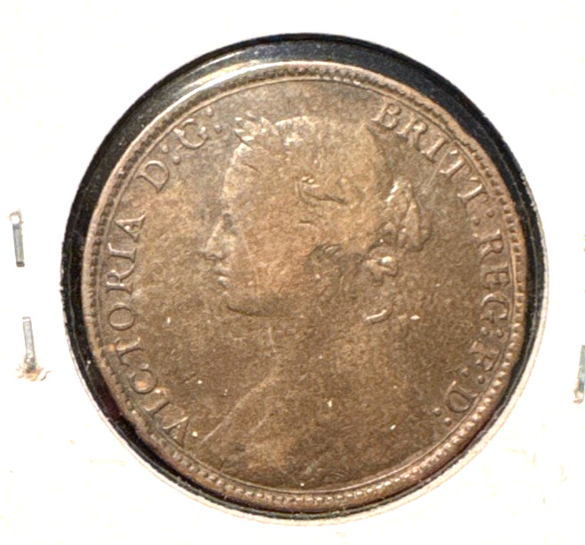 Great Britain 1875 half penny KM 754 VF