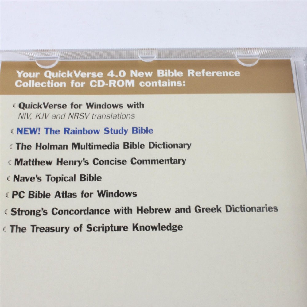 QuickVerse 4.0 Bible Reference Collection CD-ROM Parsons Technology