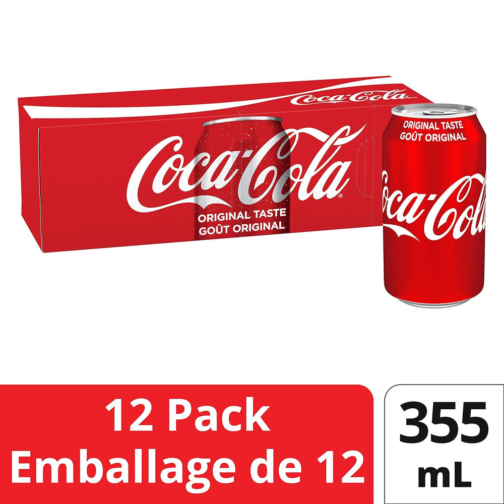 Coke Classic 355Ml 12Pk, Soft Drinks - {Imported from Canada}