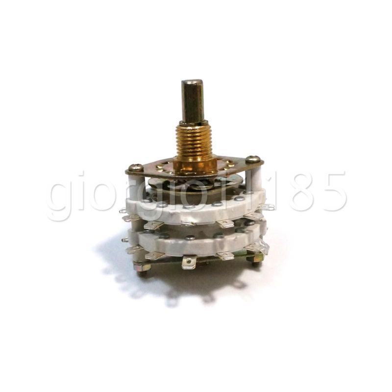 US Stock 4 Pole 5 Position Throw 4P-5T Ceramic Rotary Switch For RF Power