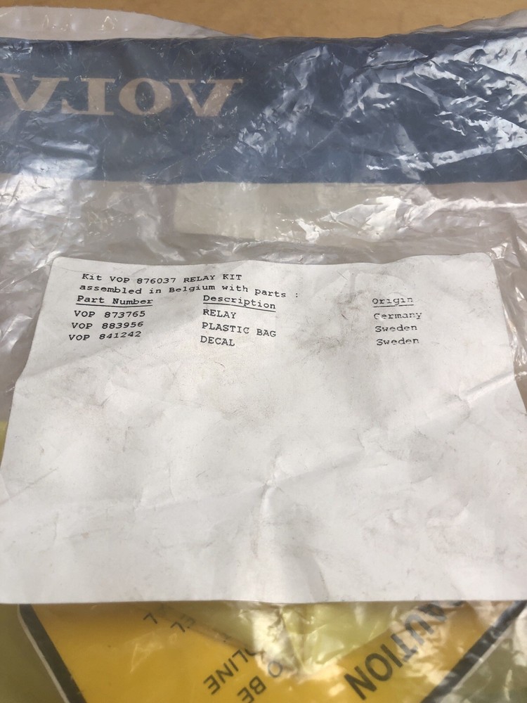 Volvo Penta OEM Relay Kit 876037