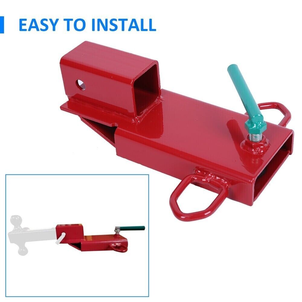 Clamp On Forklift Hitch Receiver Pallet Fork Trailer Towing Adapter 2inch Insert
