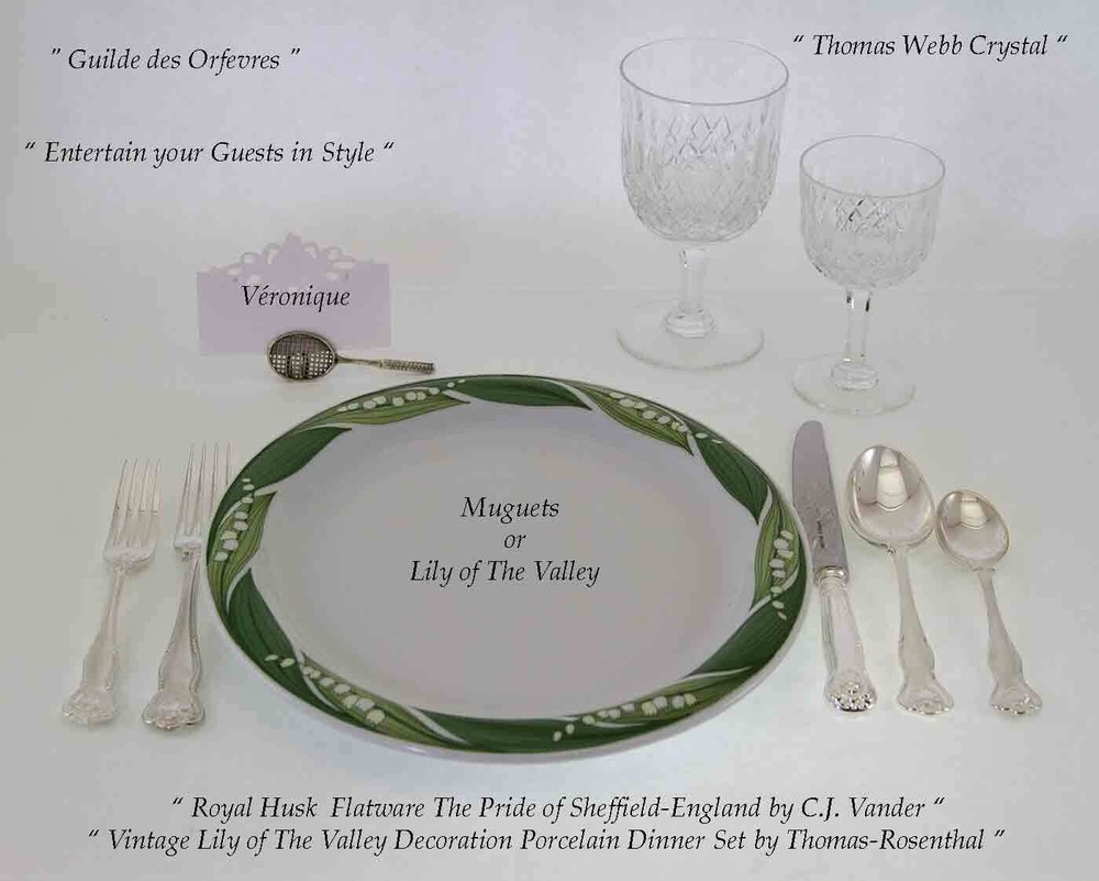 Finest Silver Plated 5 Pc Place-Setting, Royal-Husk