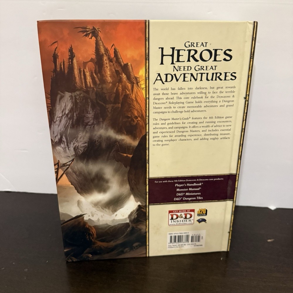 Dungeons and Dragons 4th Edition Core Rulebook Collection 3 Book Set 2008 EUC
