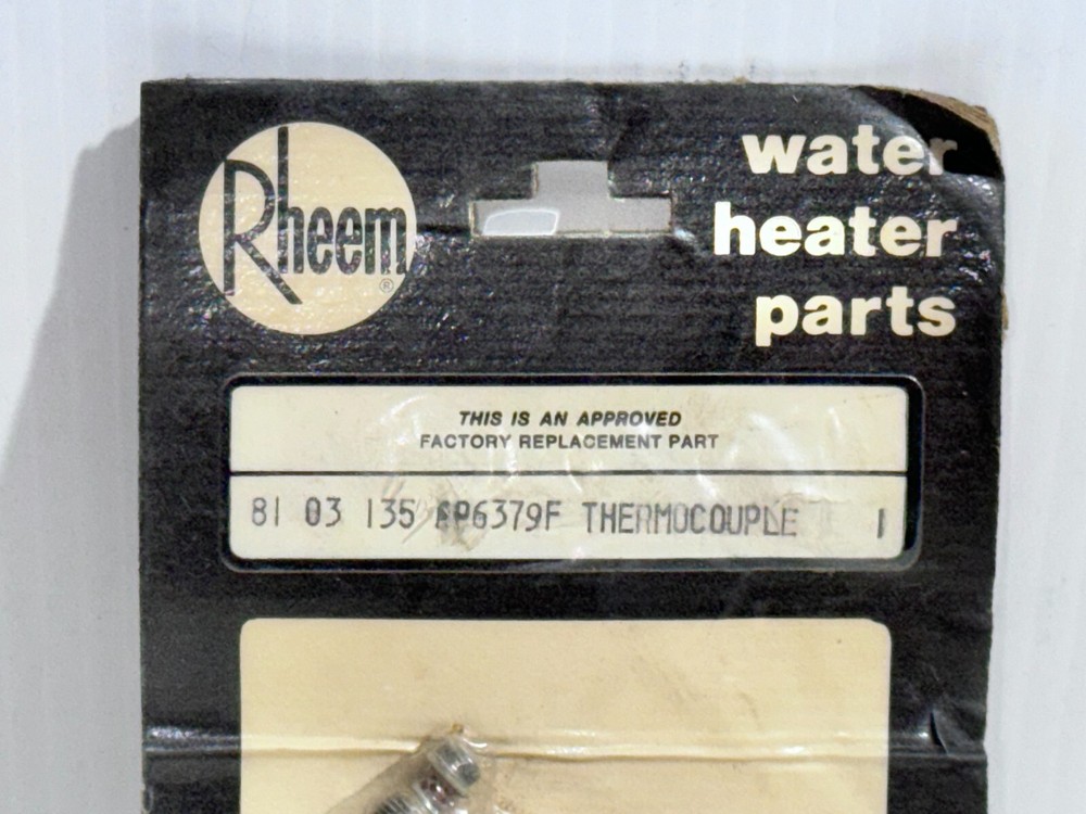Rheem Water Heater Thermocouple P/N AP6379F