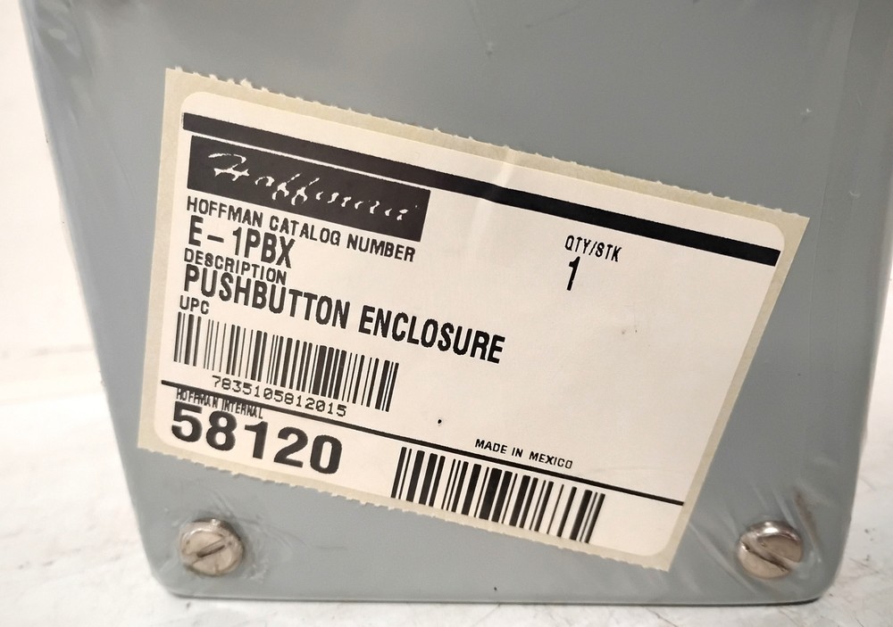 Hoffman E1PBX Gray NEMA 12 Pushbutton Enclosure
