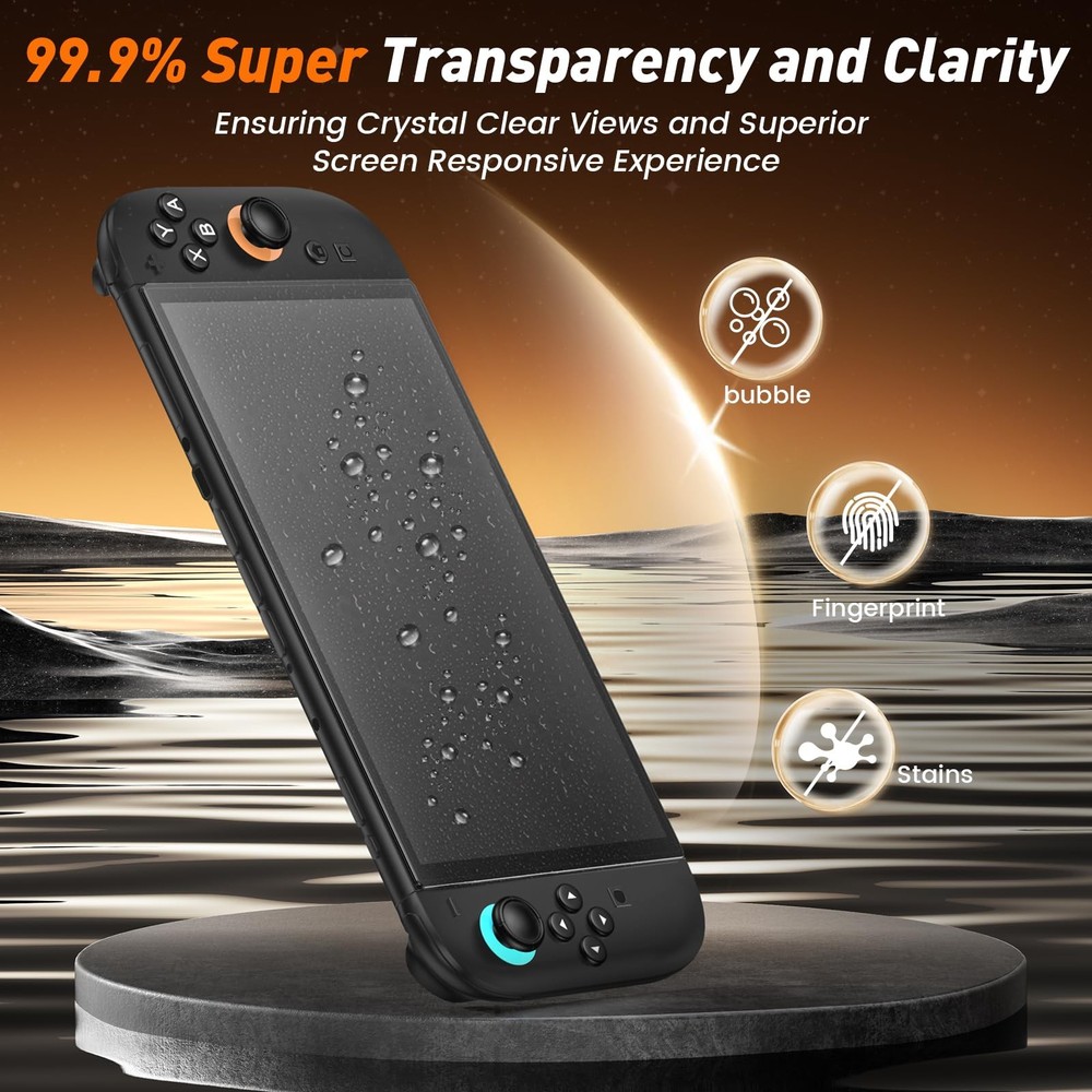 daydayup 4-Pack Screen Protector Tempered Glass for 7.9", transparent