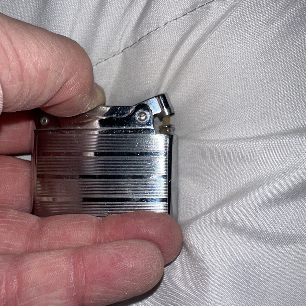 Vintage Ronson Adonis Lighter Silver Renei Engraved