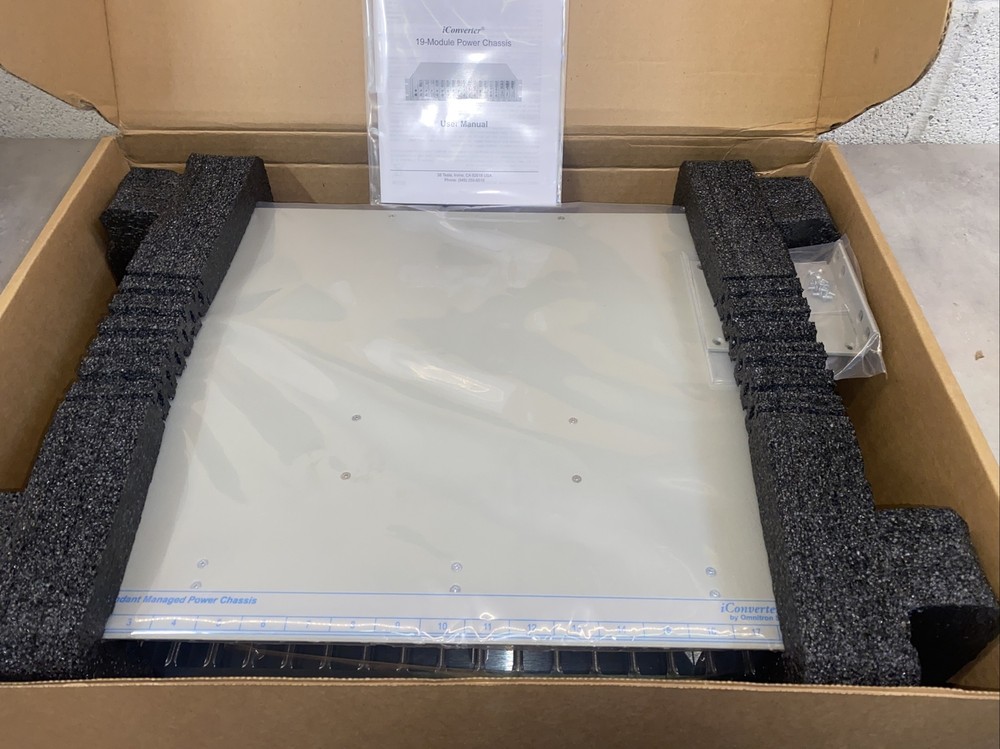 New - Omnitron Systems iConverter 19-Module Power Chassis (Model Number: 8200-2)