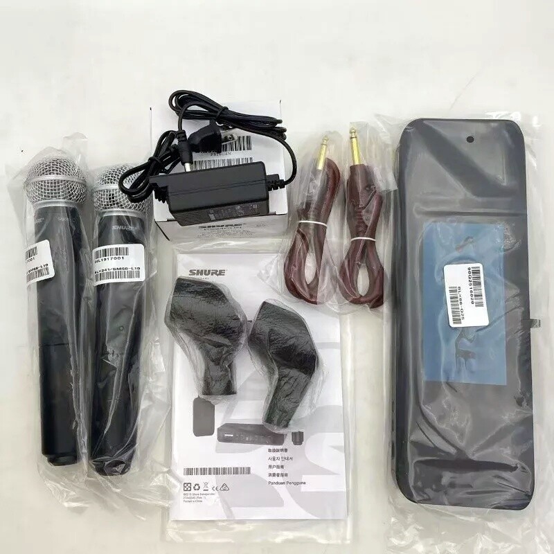 NEW Shure BLX288/PG58 With 2 Microphone Handheld Wireless Microphone System Come