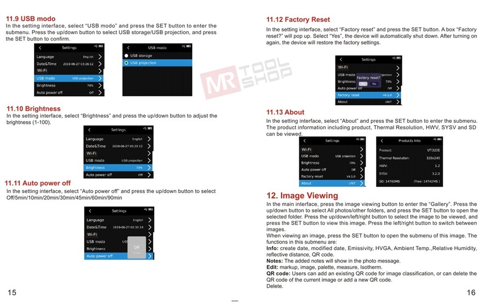UNI-T UTi320E Infrared Thermal Imager IR Camera PC Software Analyzer WIFI APP