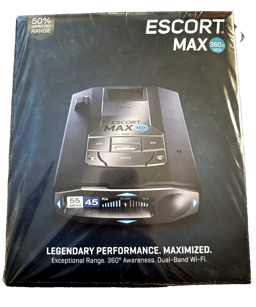 ✳️🔥Escort MAX 360c MKII New Laser Radar Detector WiFi Bluetooth Extreme Range🔥
