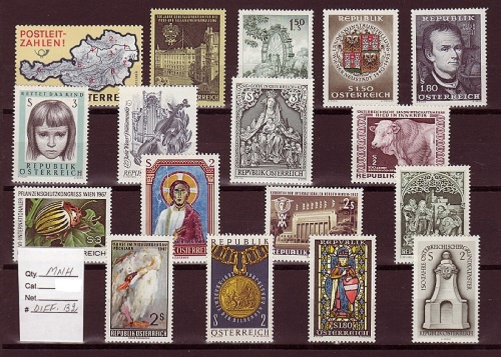 AUSTRIA- AUTRICHE LOT# DIFF B2 - MNH