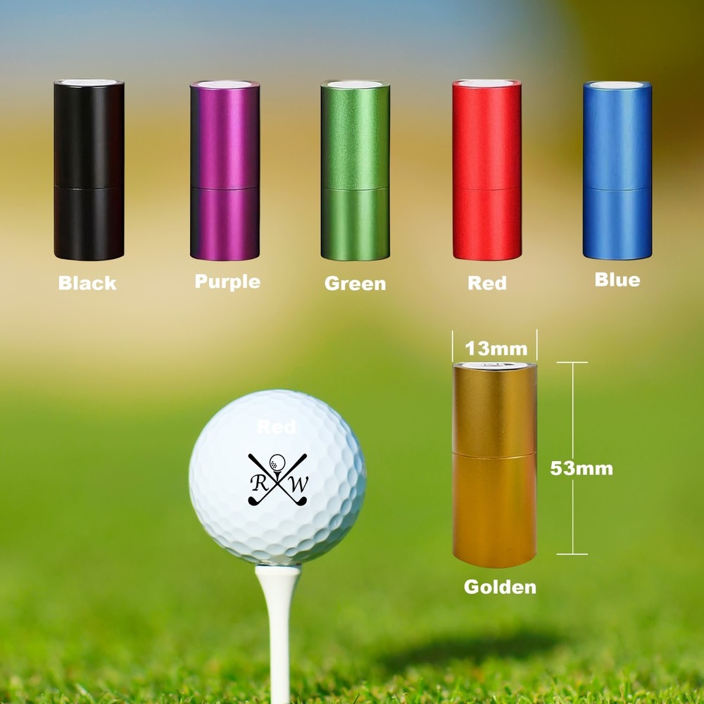 Custom Golf Ball Stamp Personalized Text Logo Marker Waterproof Golfball Stamper