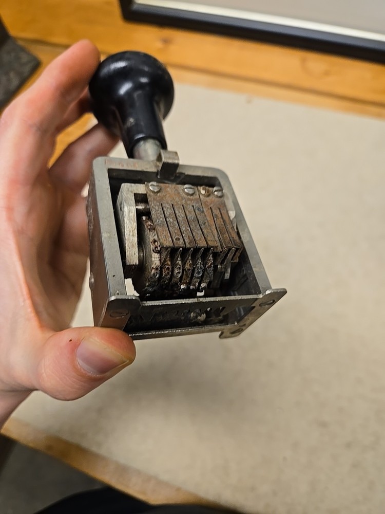 Antique Automatic Numbering Machine 1920s-30s Ectan NY German Made Pre War Work
