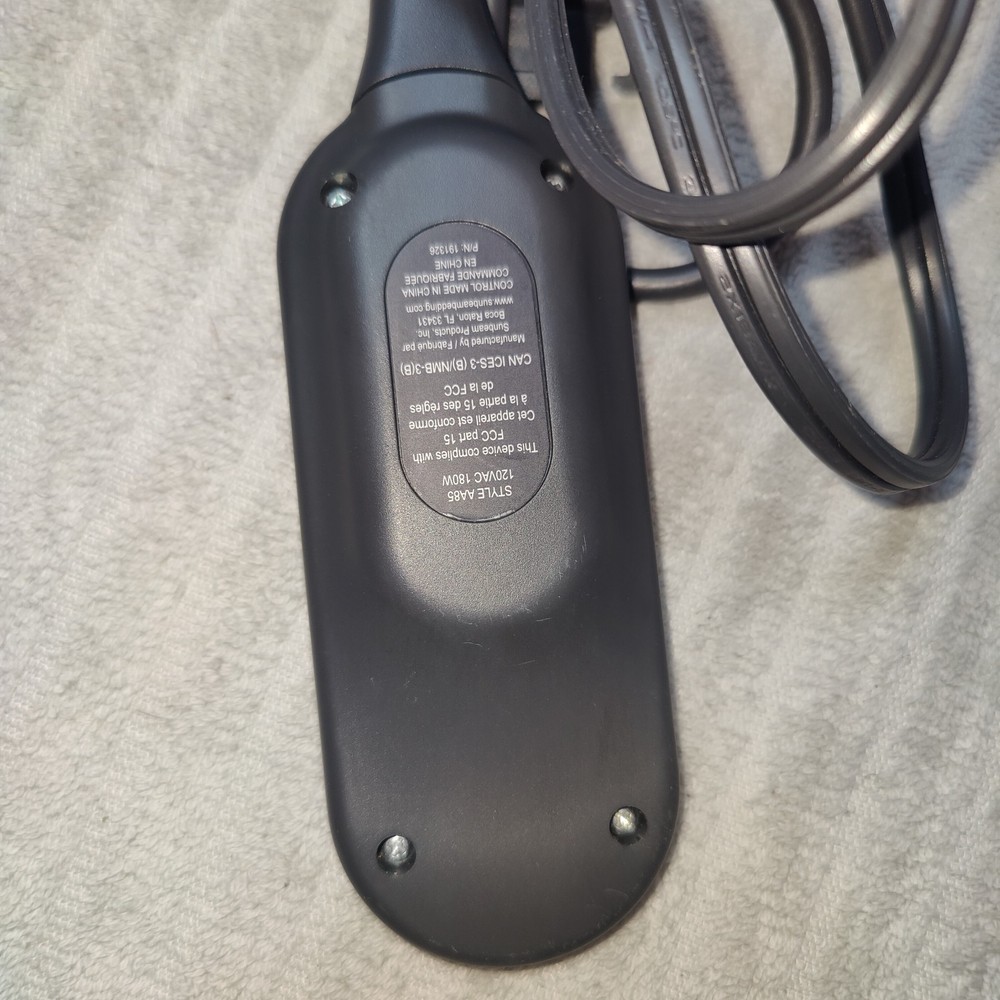 Sunbeam AA85 Electric Heating Blanket Cord 3-Prong Controller Tested
